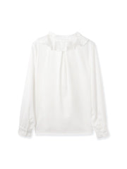 ベネシャンVネックフリルボウタイブラウス