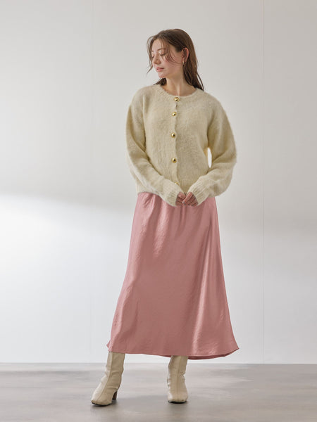 シルキーヘビーサテンスカート≪手洗い可能≫