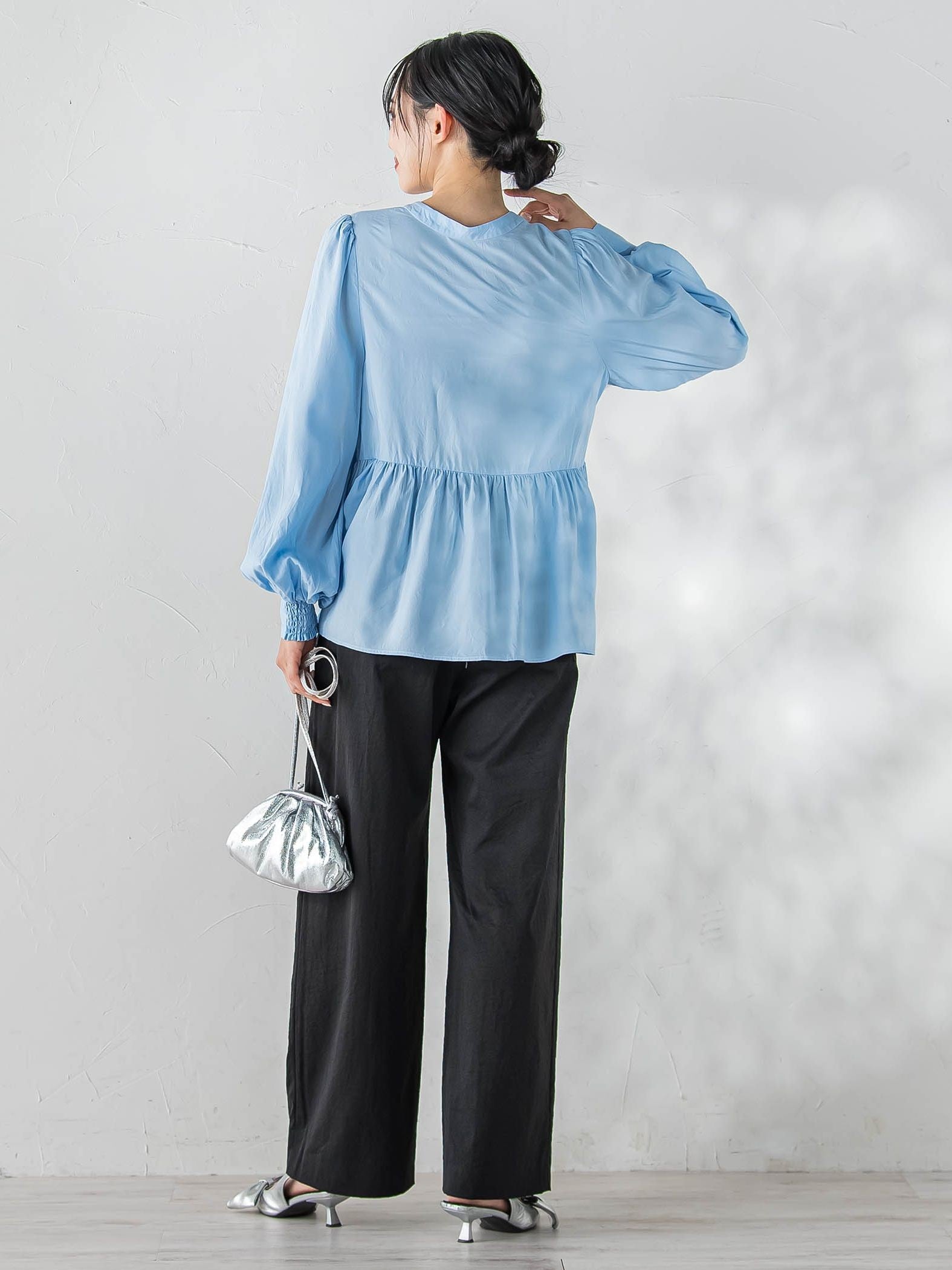 2WAYシアーペプラムシャツ