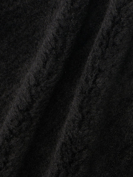 ボア切替ノーカラーミドルコート