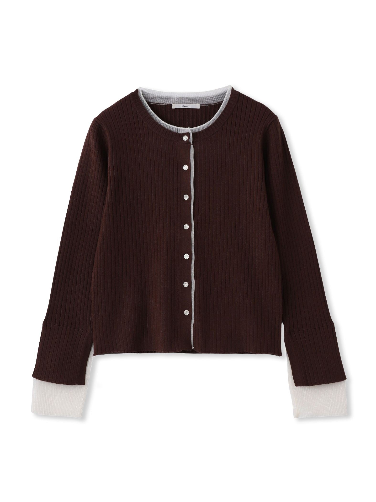 シアー切替えRIBニット≪手洗い可能≫