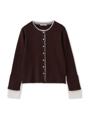 シアー切替えRIBニット≪手洗い可能≫