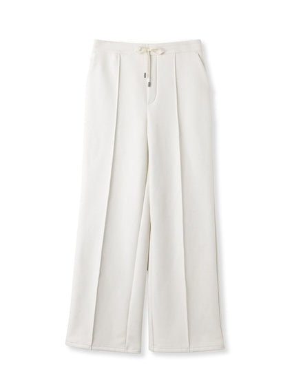 【WEB限定/大きいサイズ】”楽暖”裏起毛ワイドパンツ≪洗濯機で洗える≫