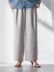 【一瞬で楽とキレイを叶える】タンブラーオックスイージーワイドパンツ≪手洗い可能≫