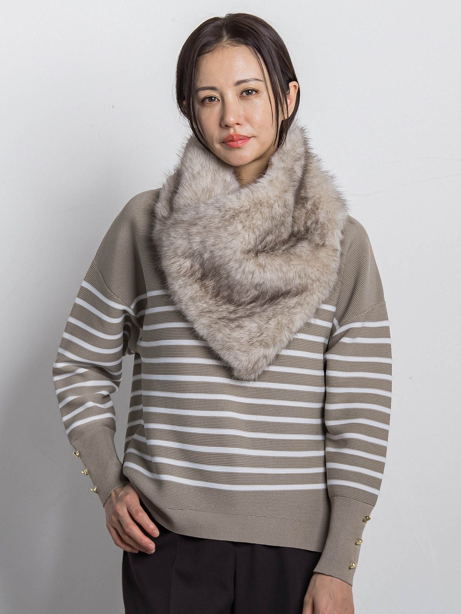 【THROW/スロー】Eco Fur Shawl