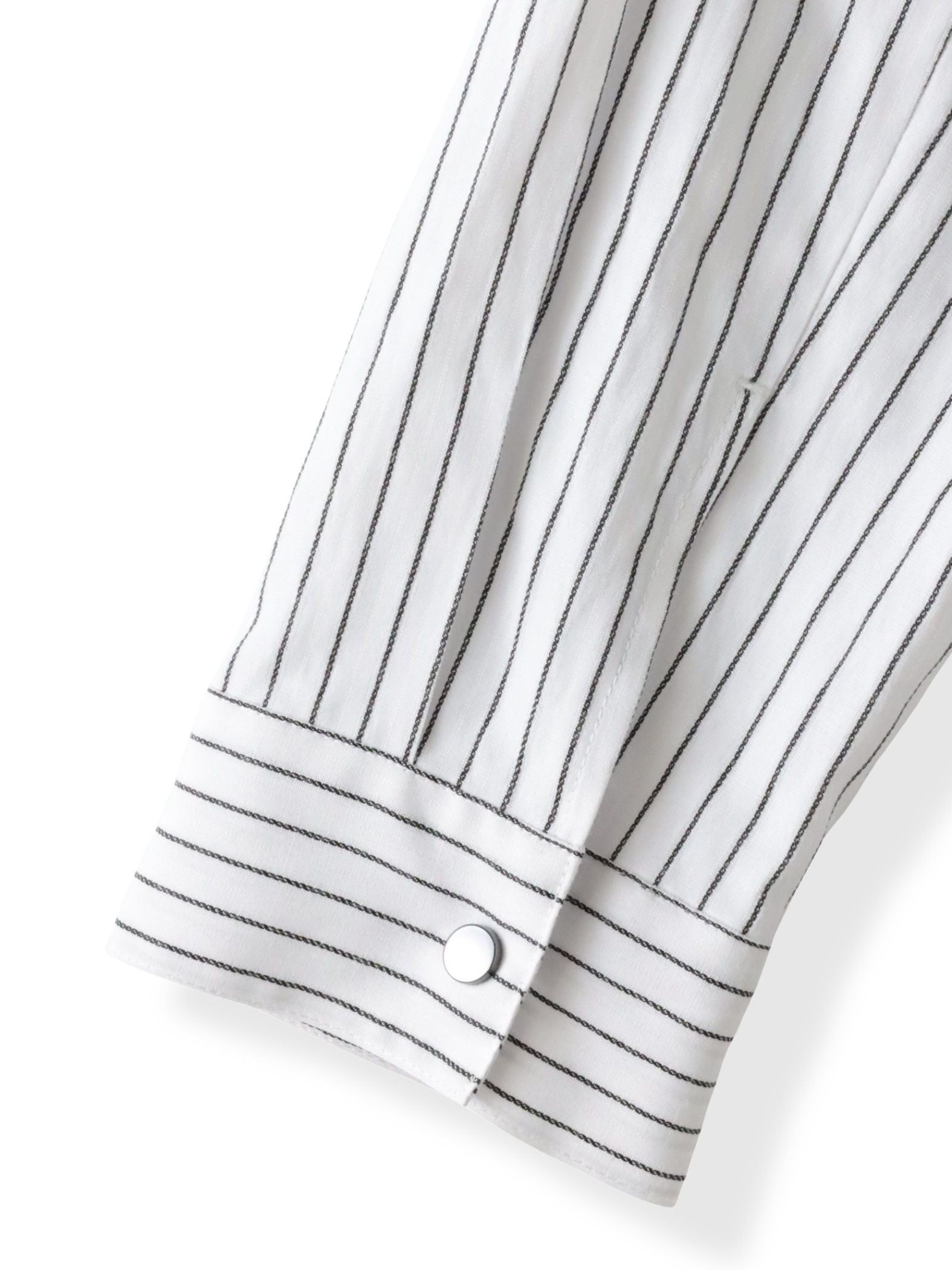 ドビーストライプフードシャツ