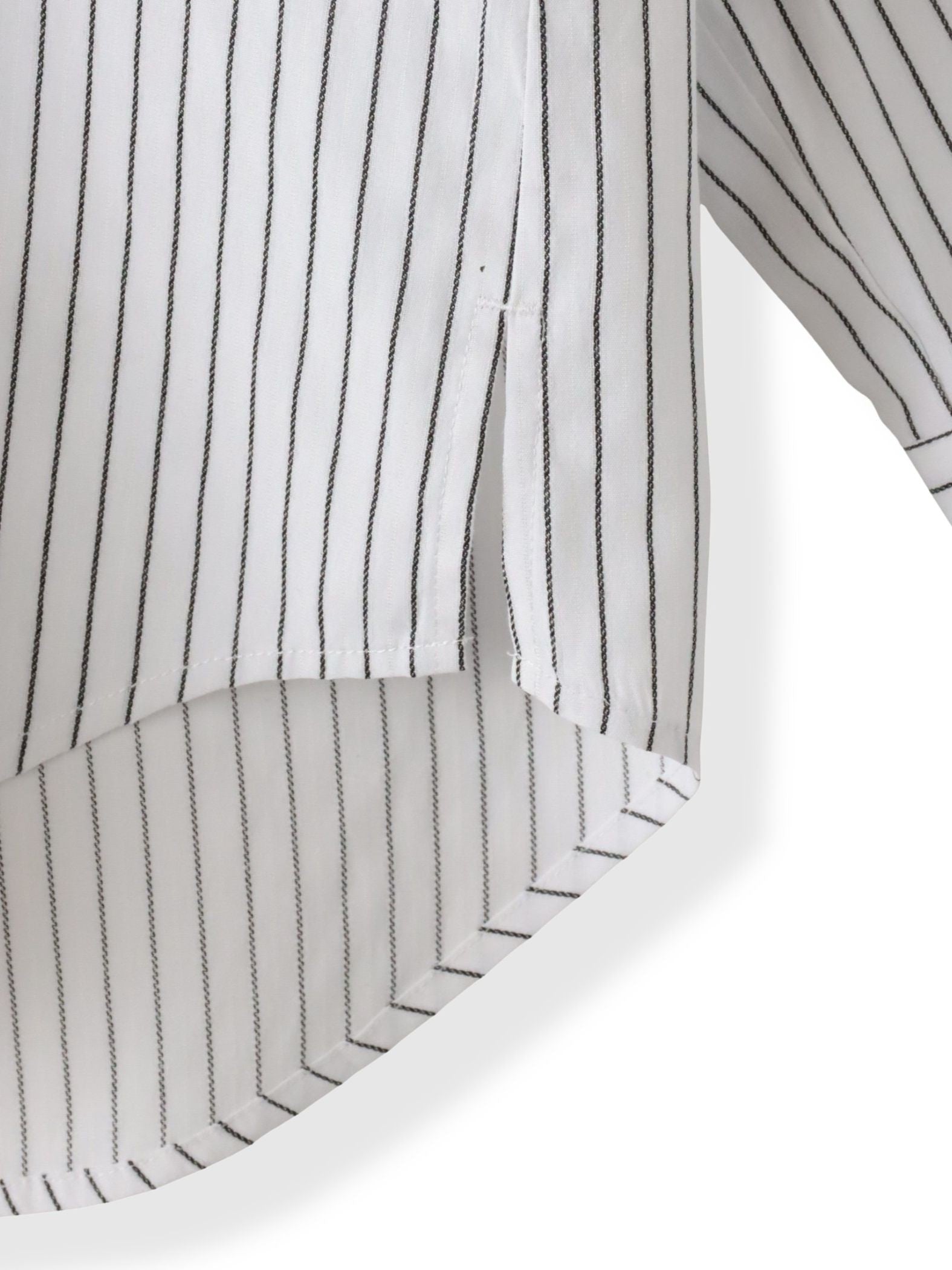 ドビーストライプフードシャツ