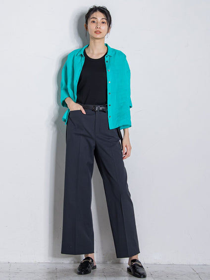 シェルタリングドライワイドパンツ≪洗濯機で洗える/セットアップ対応  