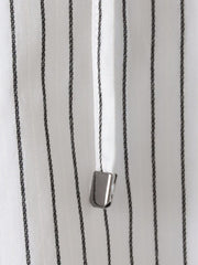 ドビーストライプフードシャツ