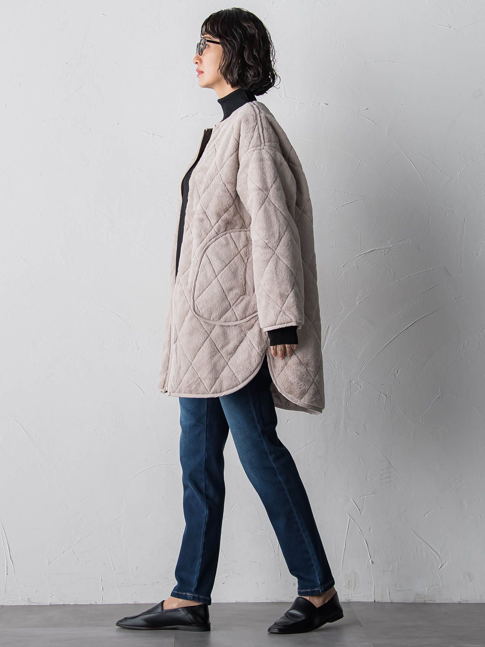 【WEB限定】”まるで毛布”どちらも主役リバーシブルアウター