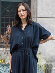 ≪シリーズ累計2万枚突破！≫【ラクする美人服】スキッパーブラウス