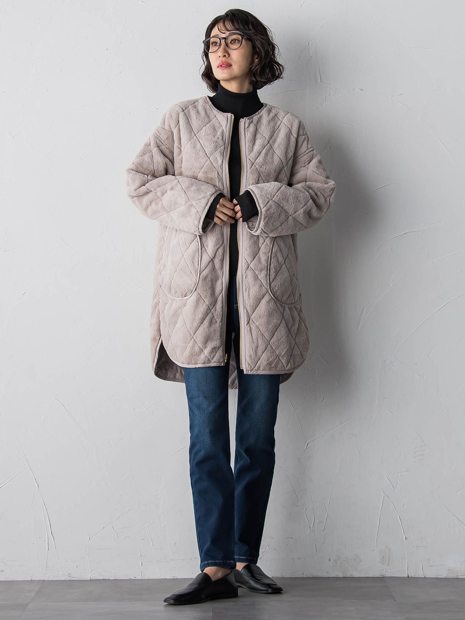 【WEB限定】”まるで毛布”どちらも主役リバーシブルアウター