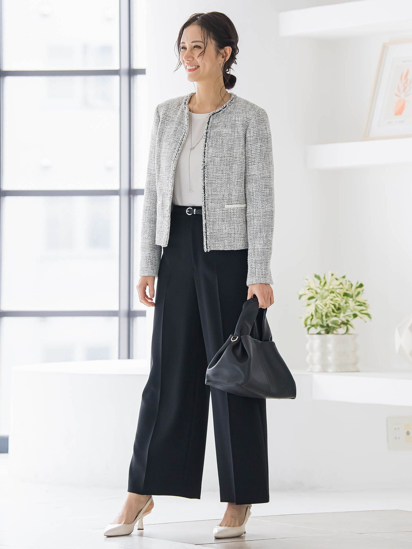 【WEB限定 13号】ストレッチツイードジャケット