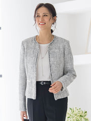 【WEB限定 13号】ストレッチツイードジャケット
