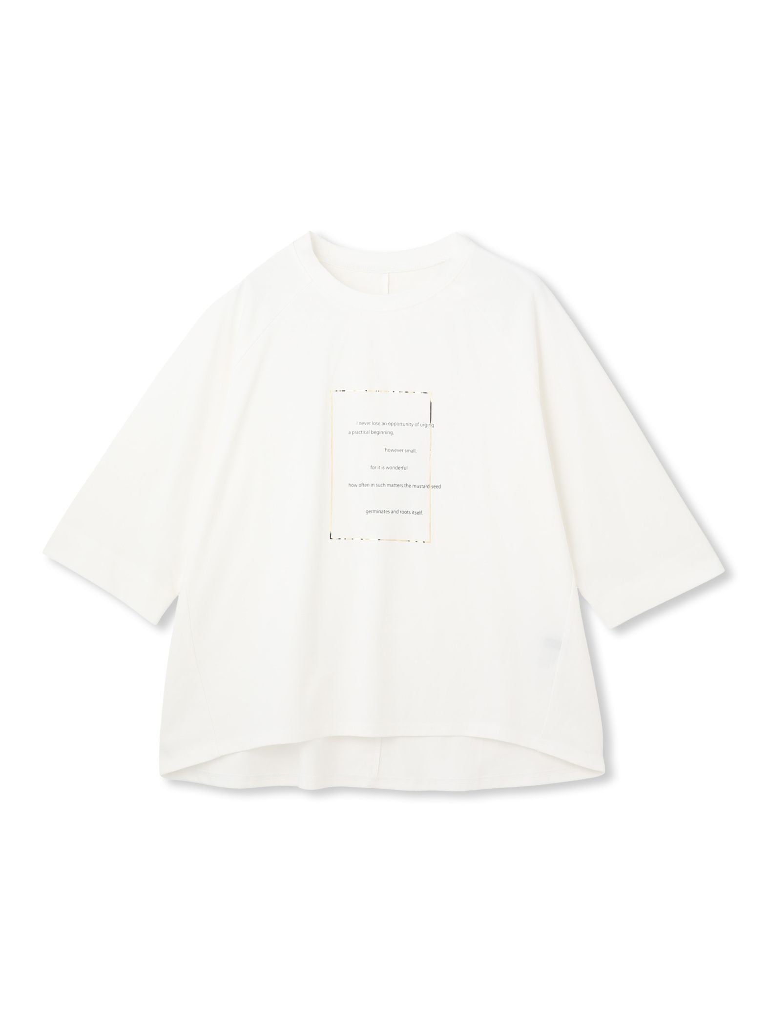 【WEB限定】箔ロゴカットソー≪手洗い可能≫