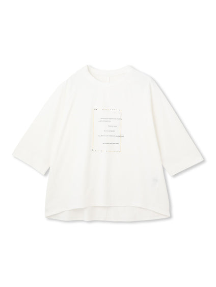【WEB限定】箔ロゴカットソー≪手洗い可能≫