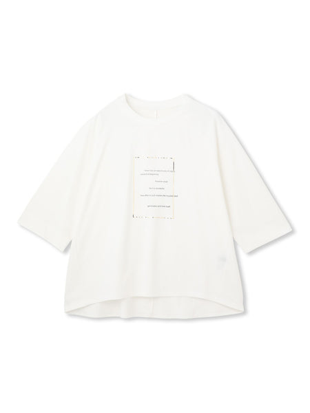 【WEB限定】箔ロゴカットソー≪手洗い可能≫