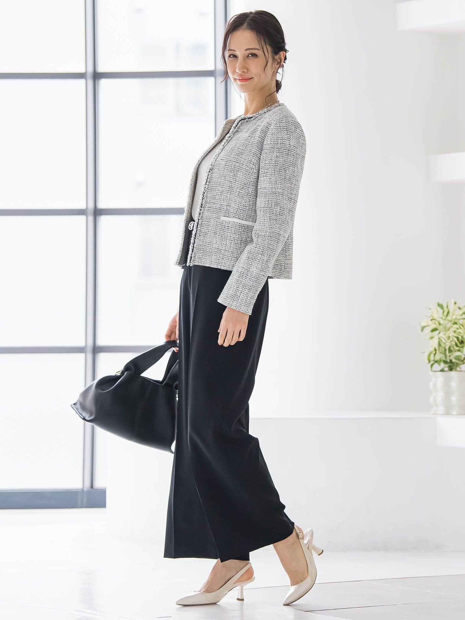 【WEB限定 13号】ストレッチツイードジャケット