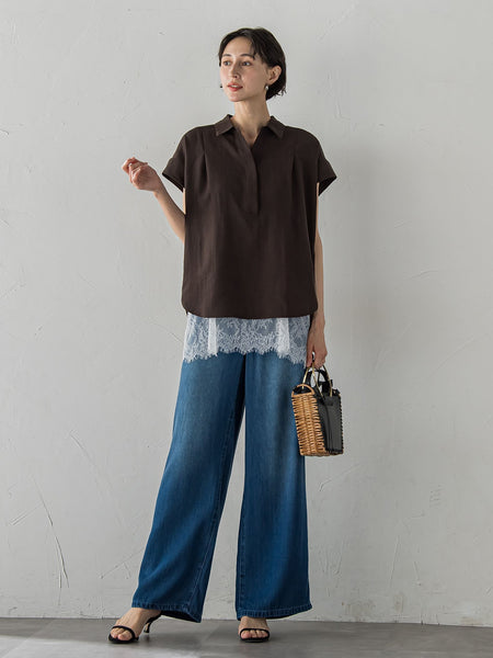 【WEB限定】ブラウス×パンツ 2点セット