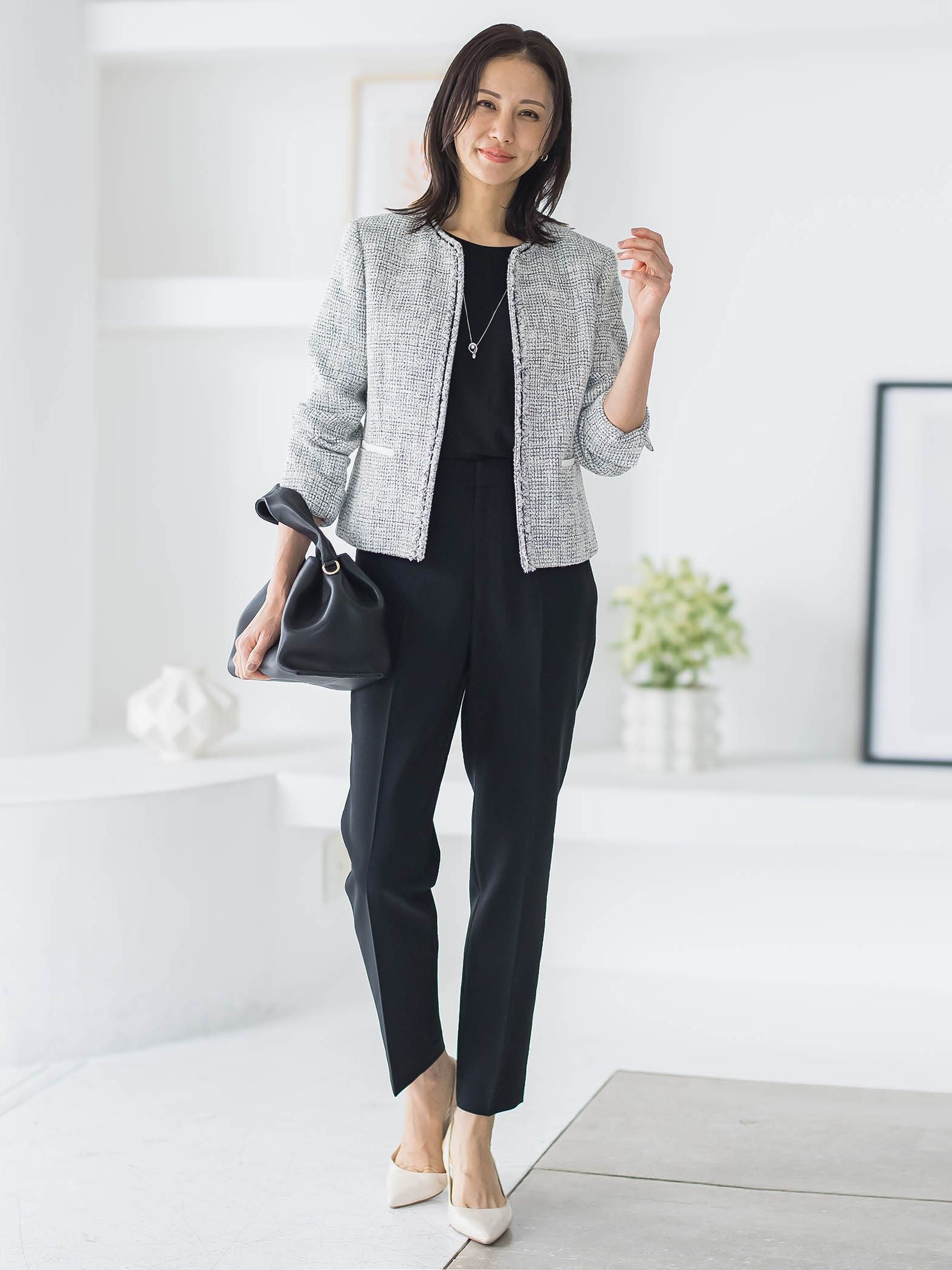 【WEB限定 13号】ストレッチツイードジャケット