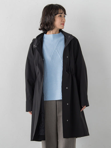 【大きいサイズ】パーテーションダウンロングコート