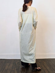 《予約販売》sheer long dress 　【日本製】
