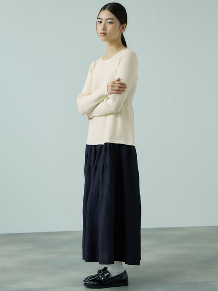 ドッキングライク軽量ニットワンピース≪手洗い可能≫