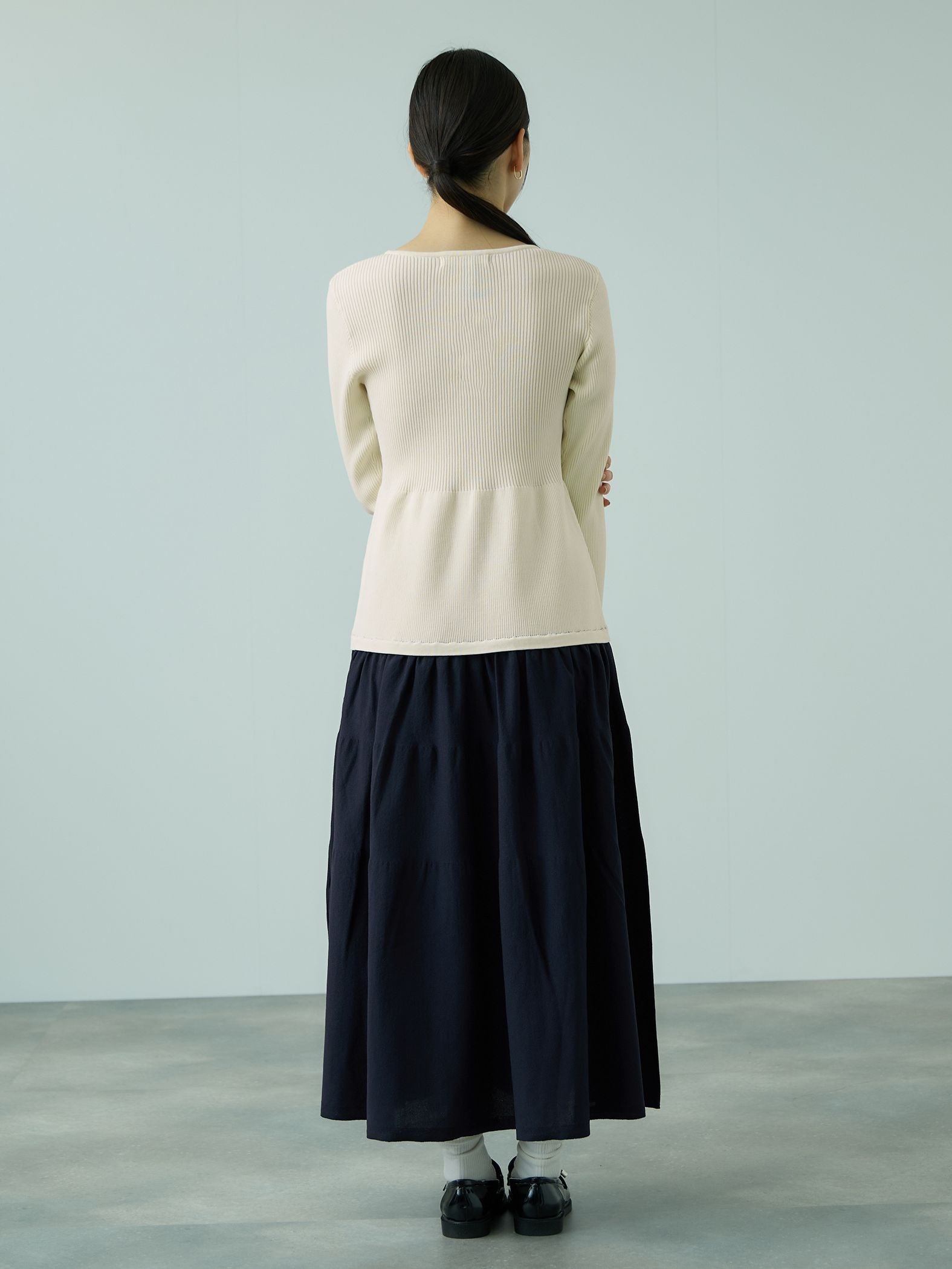 ドッキングライク軽量ニットワンピース≪手洗い可能≫