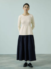 ドッキングライク軽量ニットワンピース≪手洗い可能≫