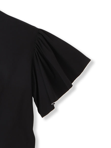 ストレッチフレアスリーブブラウス≪洗濯機で洗える≫