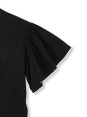 ストレッチフレアスリーブブラウス≪洗濯機で洗える≫