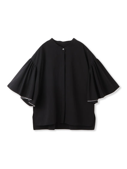 ストレッチフレアスリーブブラウス≪洗濯機で洗える≫