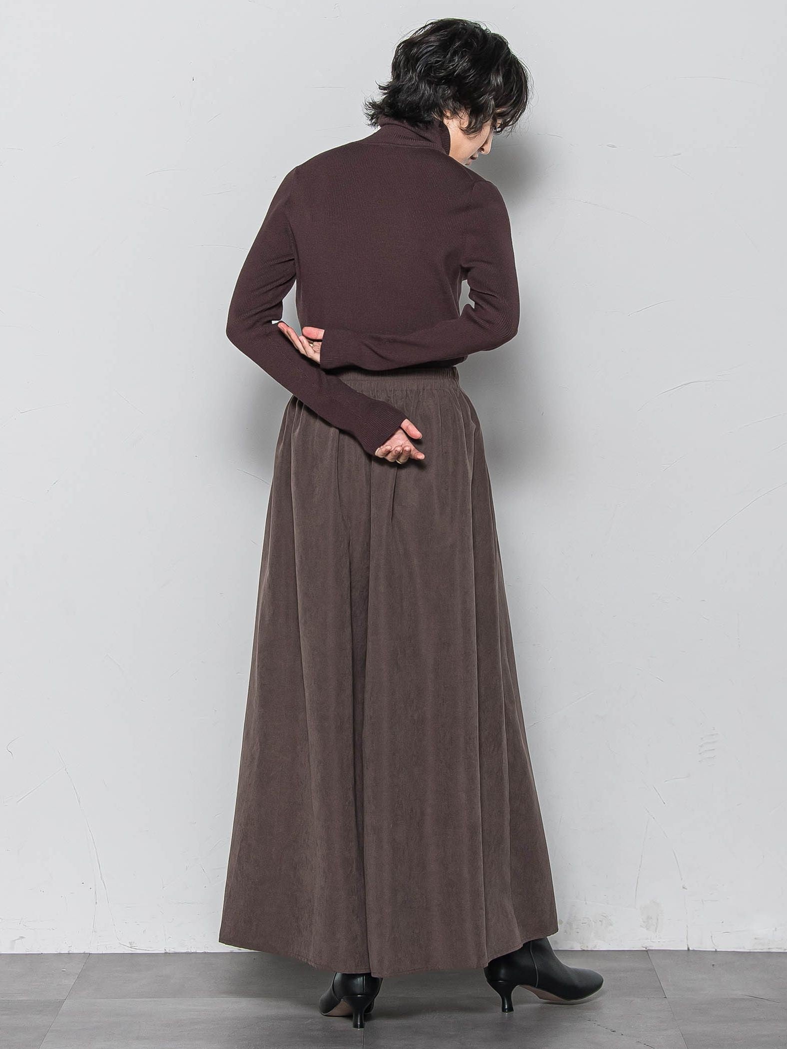 リブタートルニットプルオーバー≪手洗い可能≫