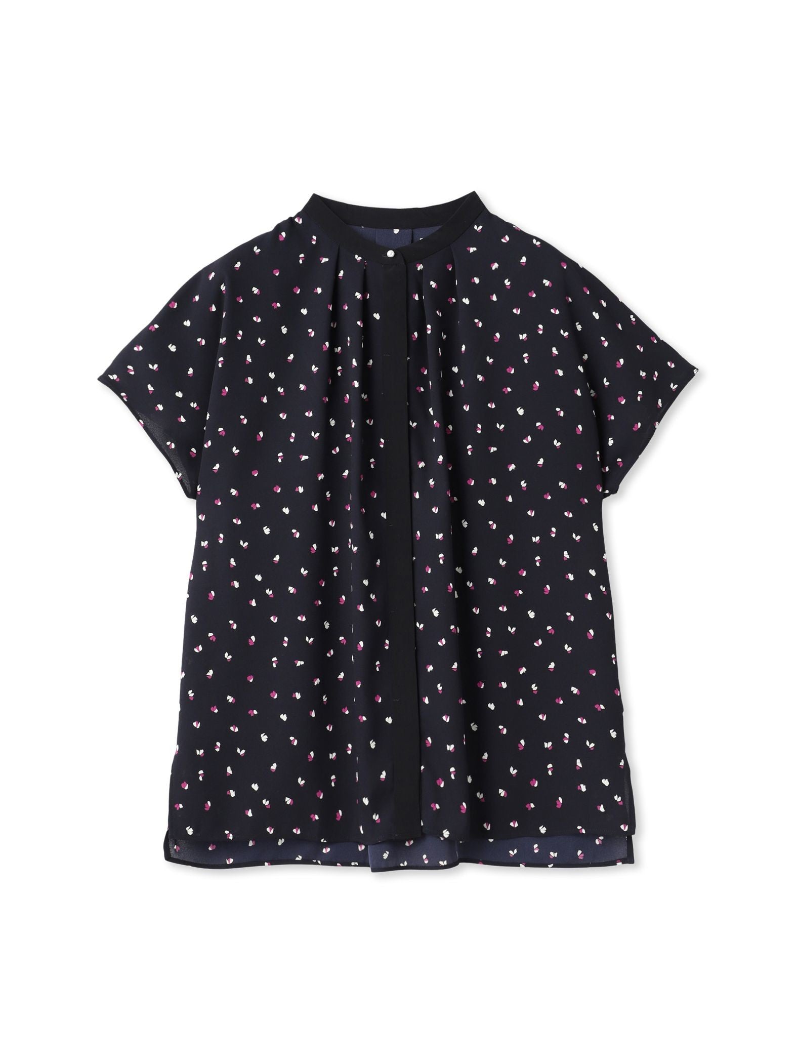 【WEB限定】プリントアムンゼンブラウス≪洗濯機で洗える/透けにくい≫