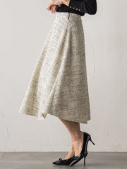 モノトーンツイードスカート