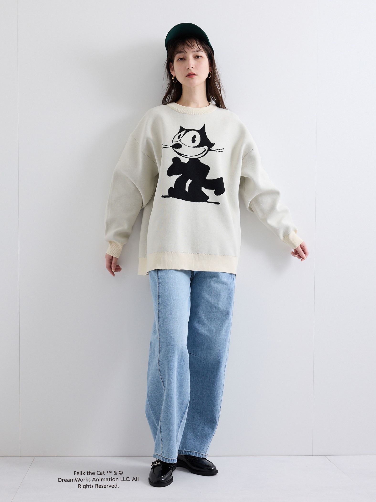 【FELIX】軽量ニットトップス≪洗濯機で洗える≫