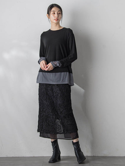 【WEB限定&一部店舗】コードレースナロースカート