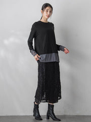 【WEB限定&一部店舗】コードレースナロースカート