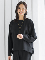 両面起毛ドロップショルダーブラウス≪洗える/セットアップ対応≫