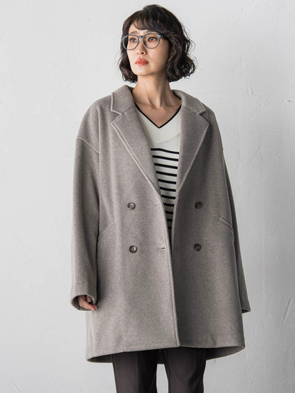 【biyori】ニットビーバーコート