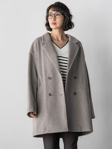 【biyori】ニットビーバーコート