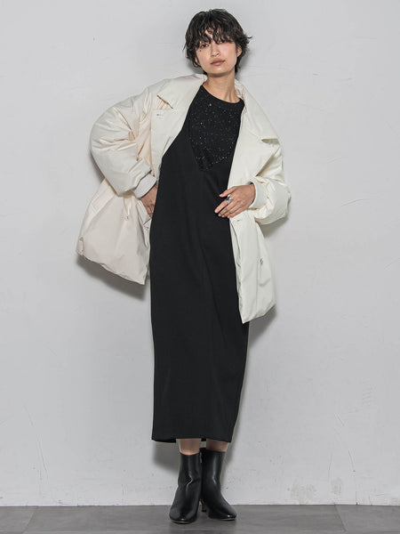 ミニスパンコールクルーネックニット≪手洗い可能≫