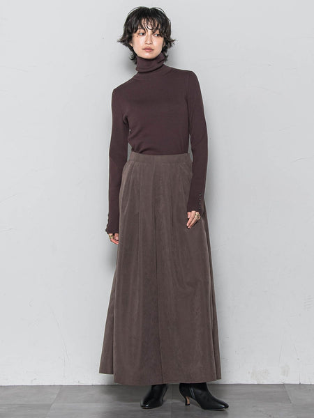 リブタートルニットプルオーバー≪手洗い可能≫