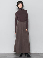 リブタートルニットプルオーバー≪手洗い可能≫