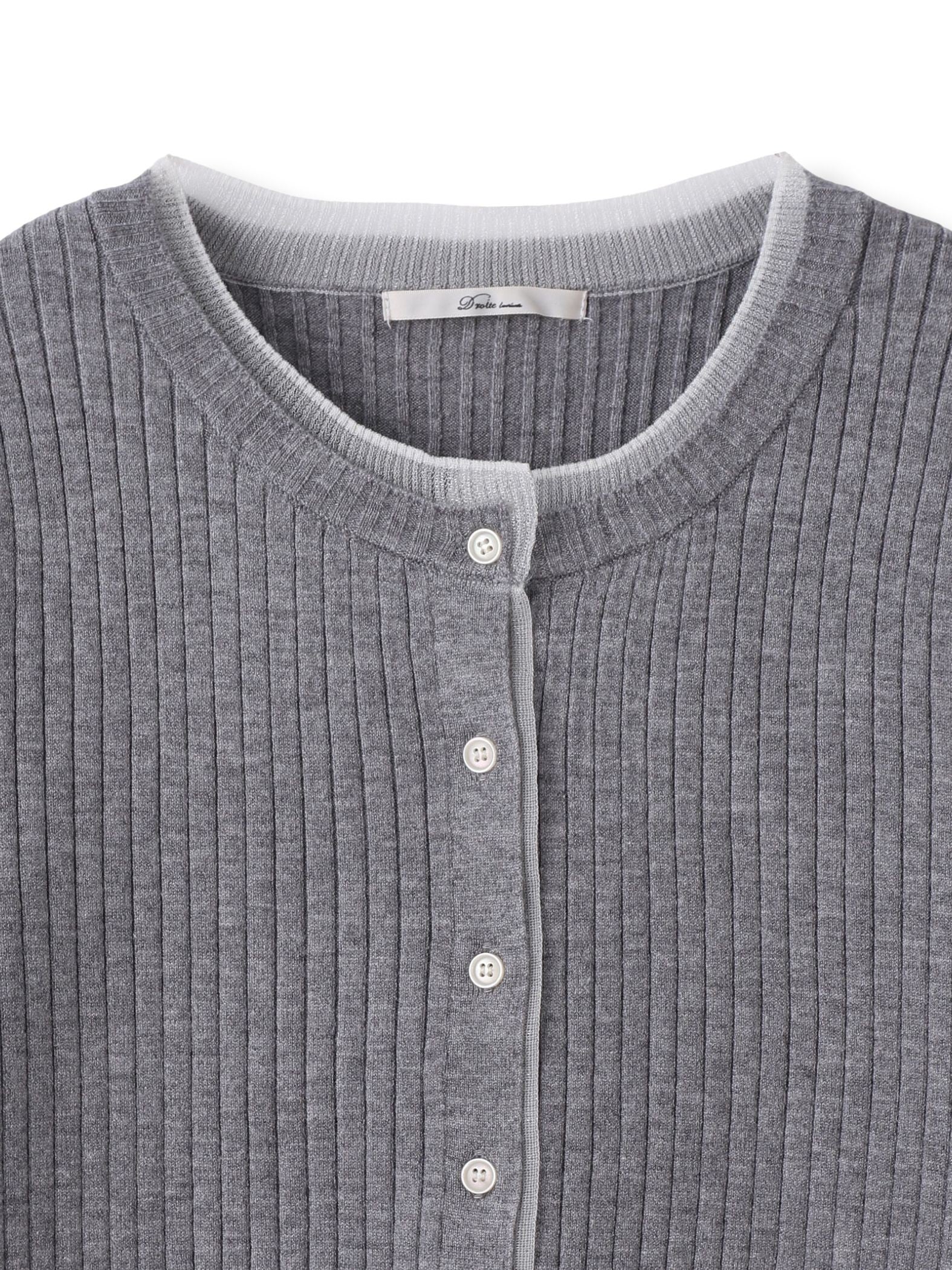 シアー切替えRIBニット≪手洗い可能≫