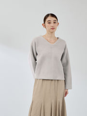 フェレットタッチWフェイスボクシーニット≪手洗い可能≫