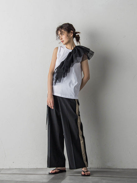 チュールマルチベルトセットタンクトップ