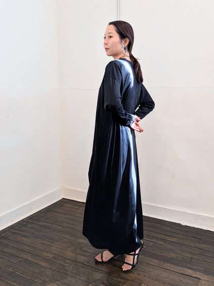 《予約販売》sheer long dress 　【日本製】