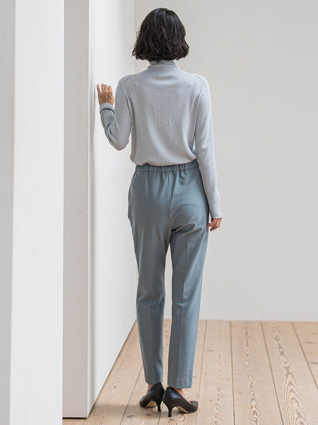 ラメリブタートルニット