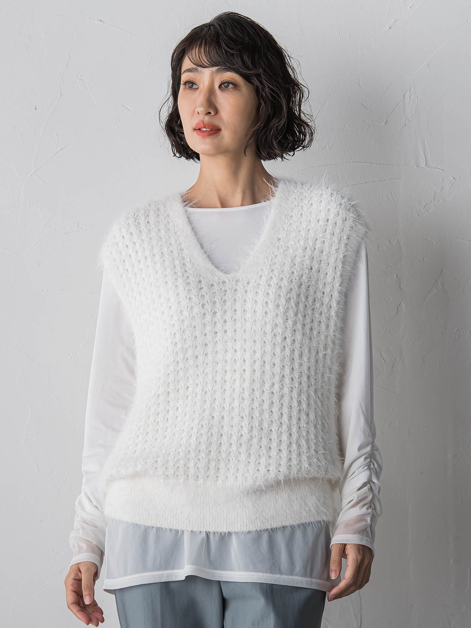 【WEB限定/大きいサイズ】”重ねるだけで格上げ”レイヤードインナー